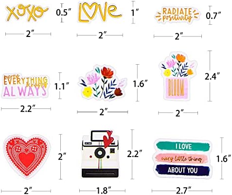 FaCraft Scrapbooking Supplies Ephemera Die Cuts Stickers (95 pcs Love)
