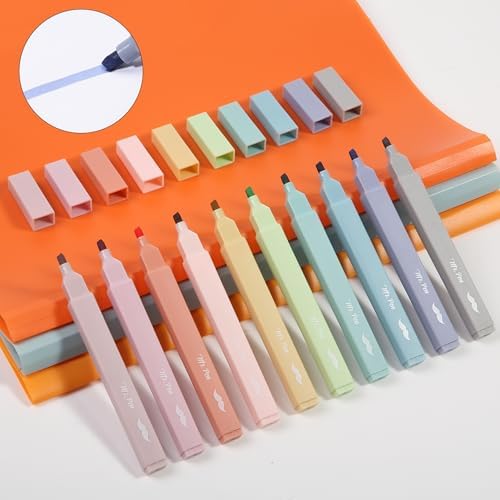Mr. Pen- Aesthetic Highlighters No Bleed, 10 Pack, Assorted Colors | Chisel Tip, Cute Highlighters Assorted Colors for Journaling, Highlighting, Underlining, Fast Dry, Back to School Supplies