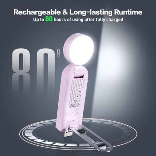 VAVOFO USB Rechargeable Book Light, Bookmark Clip on LED Reading Light