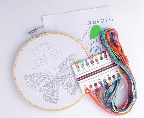 FUNATIC I'm Into Weird Shit Funny Embroidery Kit for Adults