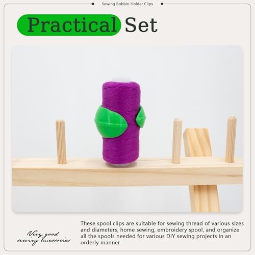 100pcs 4 Colors Thread Spool Huggers Silicone Bobbin Spool Savers No Loose Ends for Sewing Embroidery Machine Thread Spools Organizing