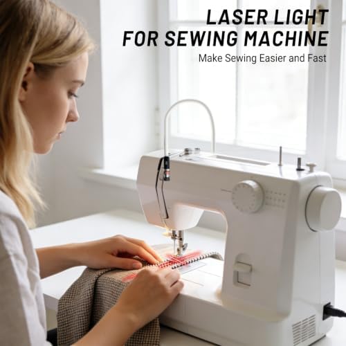 5mW Laser Light for Sewing Machine, Magnetic Quilting Seam Guide