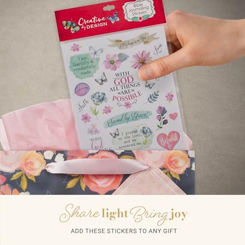 Christian Art Gifts Colorful Stickers for Bible Journaling or Adult Coloring, Scrapbooking or Craft Stickers
