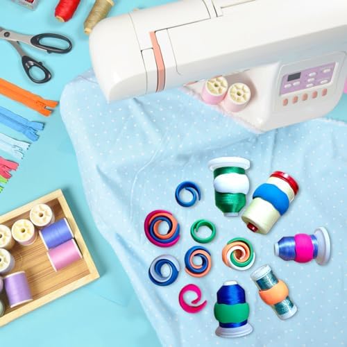 Simthread 200pcs Upgraded Thread Holder/Spool Huggers