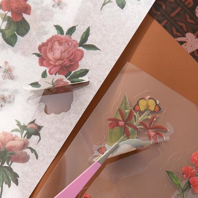 Scrapbooking Supplies Kit, A6 Grid Notebook, Vintage Junk Journaling Kit