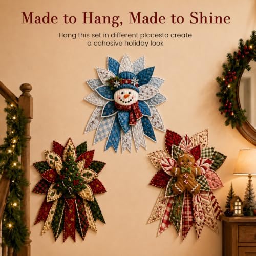 Daily Partner Quilted Christmas Door Hanging DIY Sewing Kit (3PCSA)