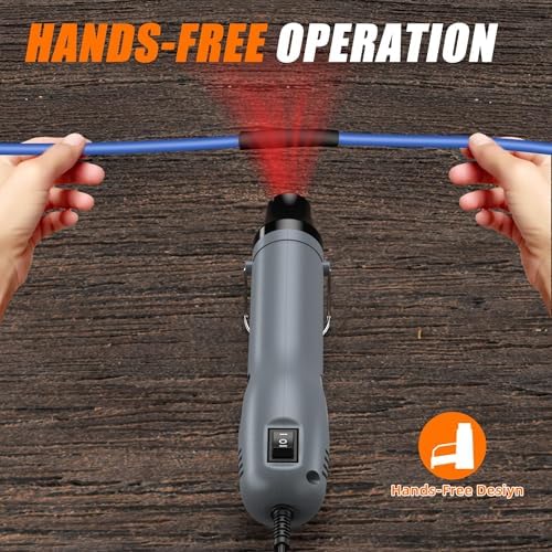 Mini Heat Gun 482℉ & 662℉ 2-Modle Temperature Control, Overload protection Ergonomic Design pistola de calor,Mini heat gun' for crafting,shrink tubing,vinyl wrap,resin
