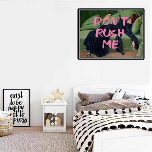 EIBEILI Diamond Art Kit for Adult-Don't Rush ME Diamond Painting Wall Decor