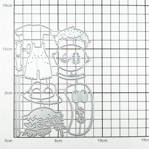 Patchwork Character Scarecrow Metal Cutting Dies for Card Making
