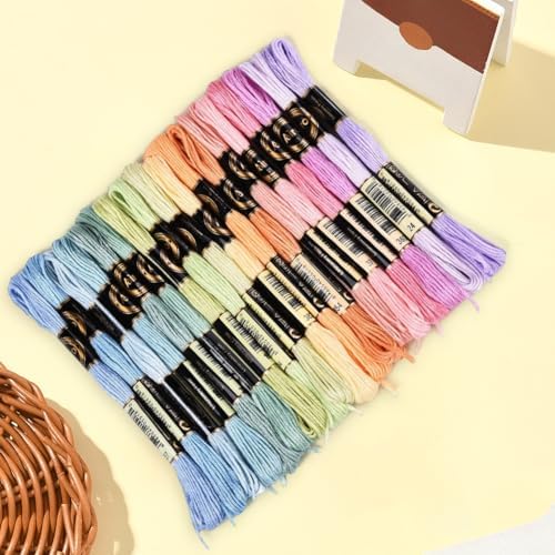 18 Skeins 157.5 Yards Variegated Embroidery Thread for Sewing