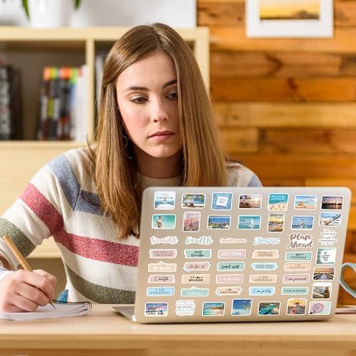50 Pcs Aesthetic Self-Growth Vinyl Stickers