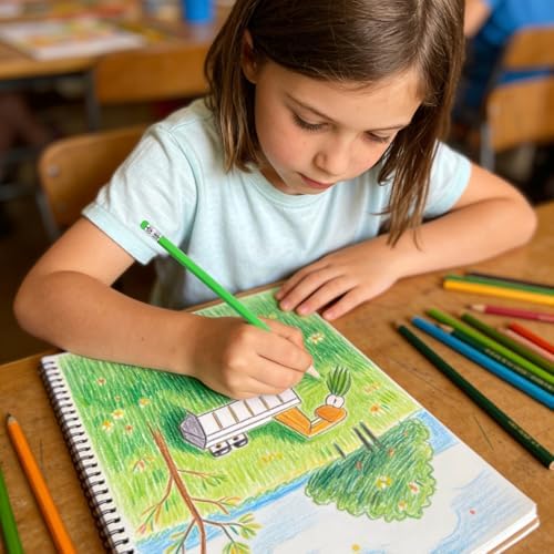 Adhere 25pcs Checking Pencils Erasable colored Pencils Pre-Sharpened #2 HB,for Checking Tests Grading,Map Coloring, editing Office Favors,including a Free sharpener. (Yellow Green)