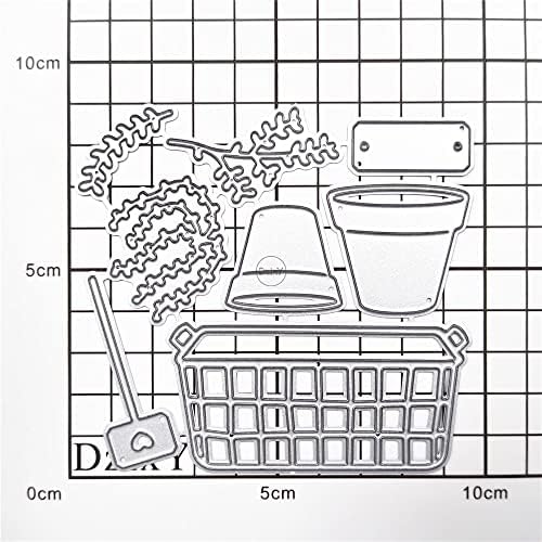 Leaf Flowerpot Metal Cutting Dies for Card Making