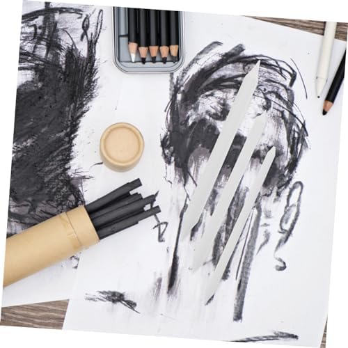 OSALADI 12pcs Professional Drawing Tools Sketch Brush Set Blending Stumps Shading Pencils for Artists