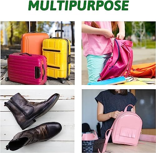 DOITEM 96Pcs Zipper Repair Kit - 3# Zipper Pull Rescue Kit (12 Colors) for Clothing Jackets, Purses, Luggage, Backpacks