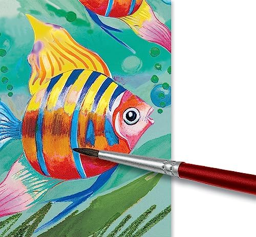 Faber-Castell Watercolor Paint Set | 12 Washable Watercolor Paints & Paintbrush | Kids Art Supplies for Painting, Mixing Colors, School Projects & Creative Expression (Ages 3+)
