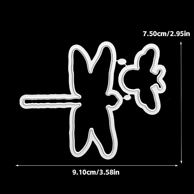 Clear Stamps and Metal Cutting Dies Set for Card Making Scrapbooking, DIY Craft Stamps and Dies Kit for Journaling, Albums, Greeting Cards, Holiday Cards, Birthday, Christmas (YX1982)