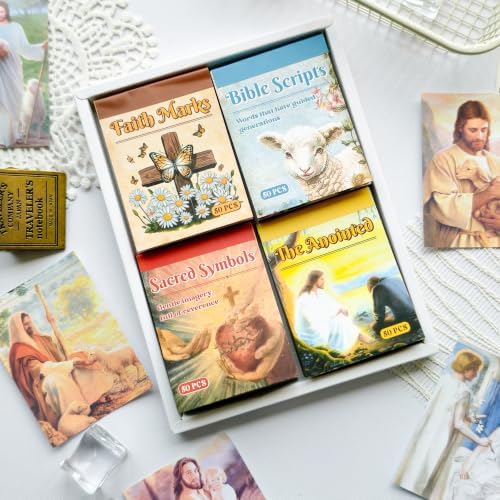 200 Sheets Christian Inspirational Bible Scripture Sticker Book