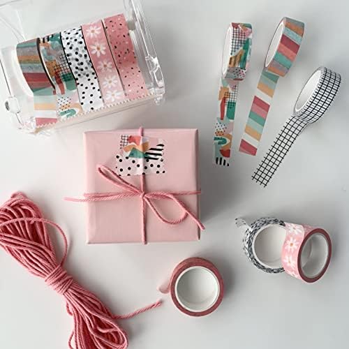 12 Rolls Washi Tape Set for Journaling, Scrapbooking & Decorative Crafts