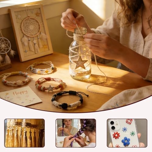 Embroidery Floss - Cross Stitch Threads - Friendship Bracelets Floss - Crafts Floss - 14 Skeins Per Pack Embroidery Floss, Garnet Gradient