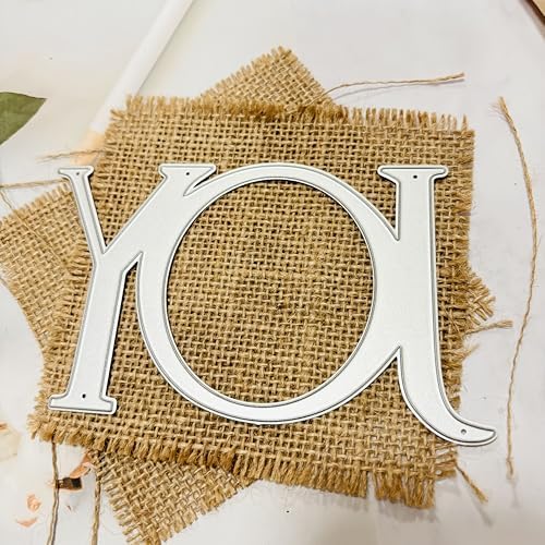 Lapoo Words Cutting Die for Scrapbooking - Durable, Cut Stencils for DIY Scrapbook Photo Album Decorative Paper Card, Card Making Supplies Party Wedding Decorations (Joy 5.4 x 3.3 in)