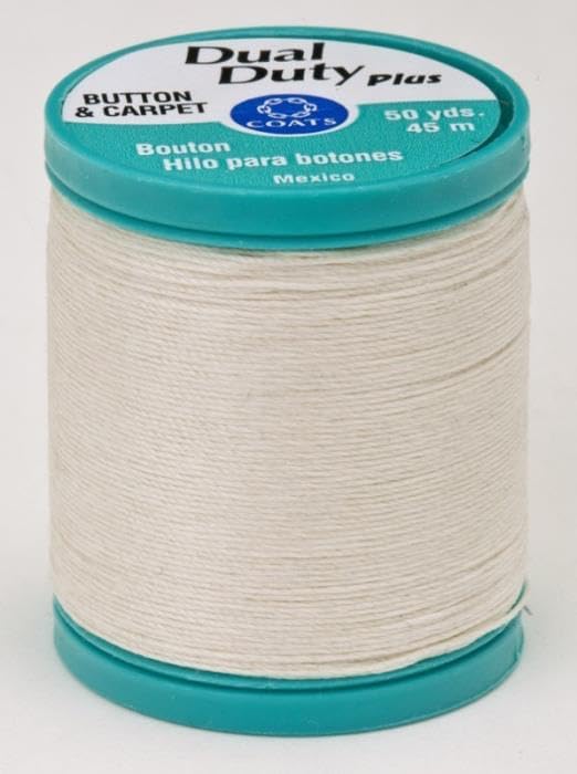 Coats & Clark S920 | Dual Duty Plus Button and Craft Thread (8010 - Natural)