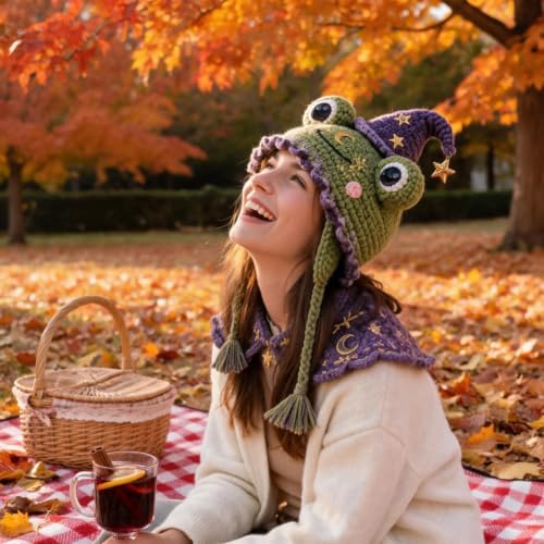Fantasy Animal Hood Hat DIY Crochet Kit, Complete Crochet Starter Set