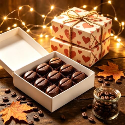 Coffee Chocolate Mold Silicone 16 Cavity, Coffee Bean Ice Cube Mold