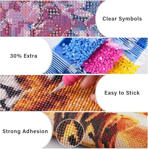 GEWOUVIN Pink Boots Diamond Art Kits for Adults, Diamond Painting Kit for Beginners, Round 5D DIY Diamond Dots Art,Full Drill Painting Kit Art and Crafts for Adults Home Wall Decor【11.8x15.7inch】