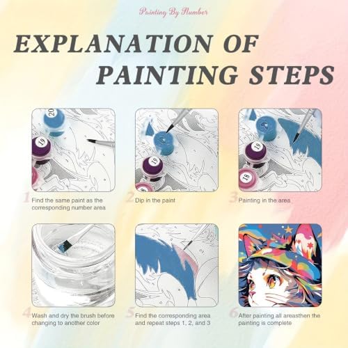 LCOZX Paint by Numbers Kit for Adults Beginners 16x20 Inch