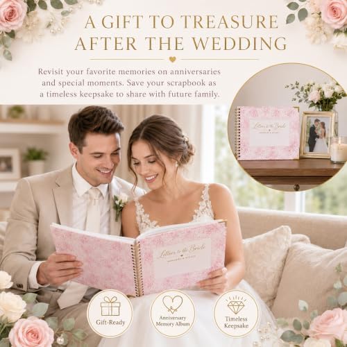Letters to the Bride Scrapbook Kit, Bridal Shower Guest Book Alternative
