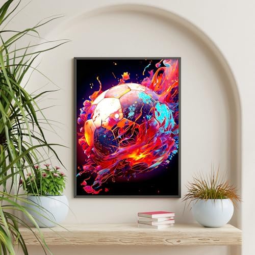 Diamond Art Kits for Adults & Beginners, Soccer Diamond Painting Kit