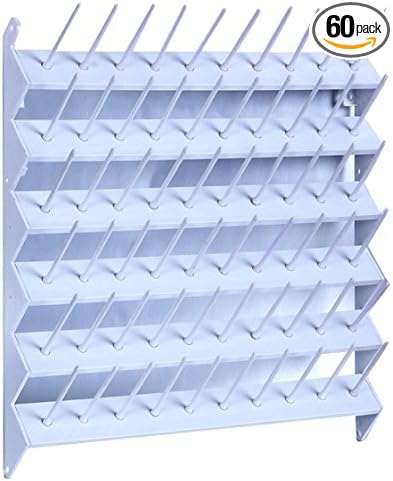 Deluxe Embroidex 60 Spool Cone Thread Stand/Rack Organizer for Sewing and Embroidery Machine Easy Setup