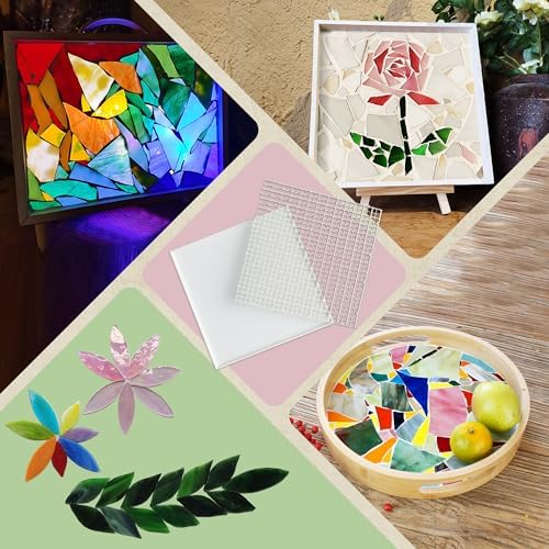 12"x12" Stained Glass Cutting Mat, Stain Grid Board-Acrylic