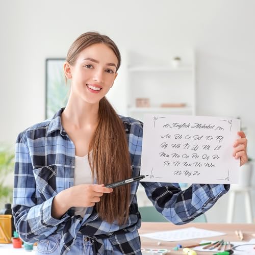 GETHPEN Calligraphy Brush Pen Set, Black Archival Ink for Hand Lettering