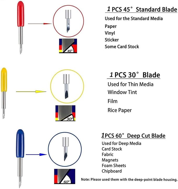 6PCS Cutting Mats Compitable with Explore Air 2/Air/One/Maker 3/Maker 3PCS 12x24 Sticky Mats Long 3PCS 12x12 Cricket Mats & Blades Standard Grip Light Grip Strong Grip Variety Pack Mats Accessories