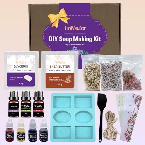 TinMeZor Soap Making Kit for Adults - DIY Kit for Beginner