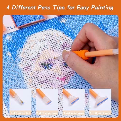 55PCS Diamond Art Accessories Tools Multiple Sizes Diamond Painting Kits