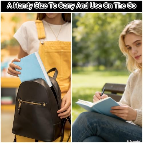 Thick Blank Journal Notebook 400 Pages A6 Unlined Sketchbook