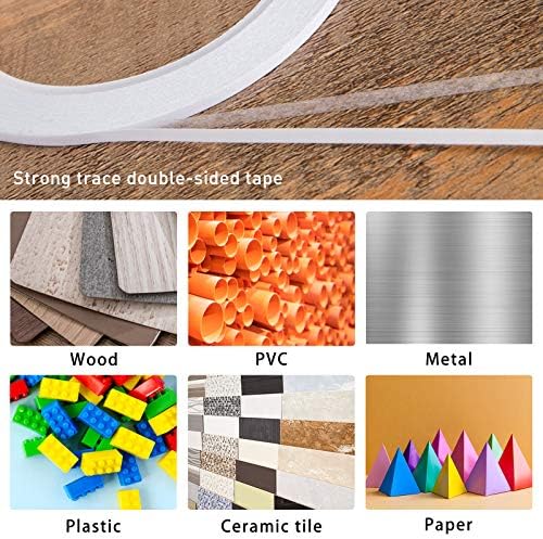 6 Rolls Double Sided Tape for Crafts, 3 Sizes - 1/8 In, 1/4 In, 3/8 In