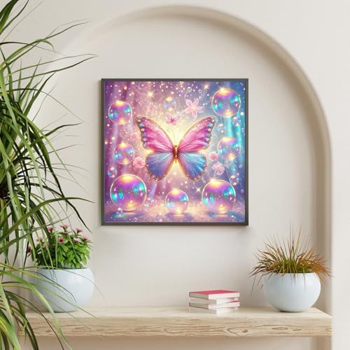 Diamond Art Kits for Adults & Beginners, Butterfly Diamond Painting Kit