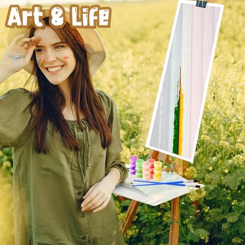 SVINOILER Paint by Number for Adults, Black Bear Among Autumn Leaves, Oil Painting for Beginner, DIY Acrylic Painting Kit for Room Decor Gift 16x20 Inch