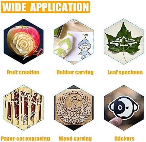 Jneoace Exacto Knife Precision Carving Craft Hobby Knife Kit with 40 PCS Exacto Blades for DIY Art Work Cutting, Hobby, Scrapbooking, Stencil