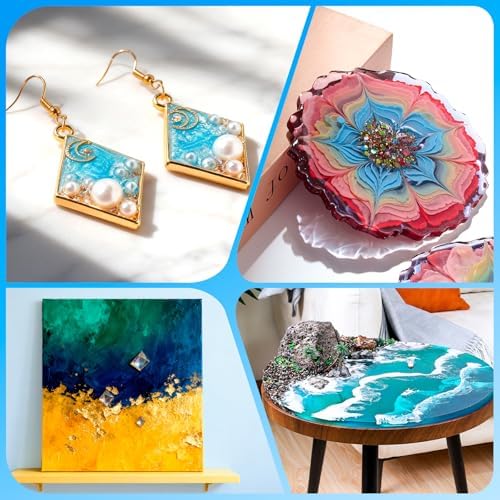 LET'S RESIN 8-Color Resin Pigment Paste, 8 * 1.06oz Concentrated Color | Epoxy Resin Color Pigment for Translucent to Opaque Coloring - Easy Mix, for Jewelry, DIY Crafts, River Tables