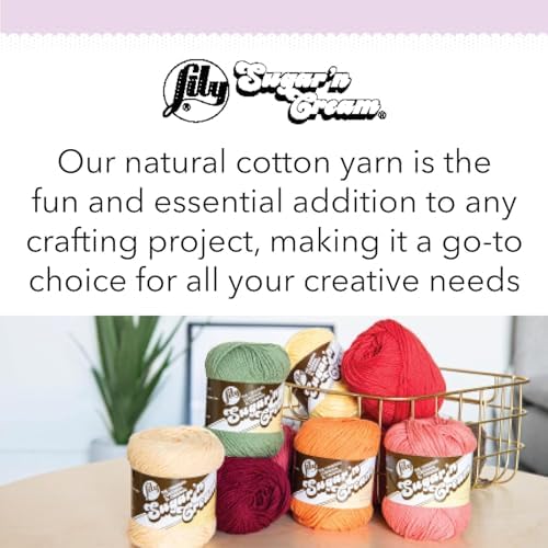 ILY Sugar'N Cream Cones Mistletoe Yarn - (Pack of 1) 400g/14oz - Cotton - 4 Medium - Knitting, Crocheting & Crafts
