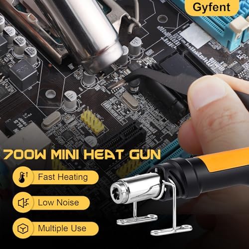 Mini Heat Gun Kit Hot Air Soldering Rework Station, 700W 100°C~500°C