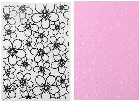 3D Plastic Embossing Folder Template Flowers Small Flowers Texture A6 Size for Card Making DIY Scrapbooking Paper Crafting Handmade Crafts Scrapbooking Arts Supplies Scrapbook Decor