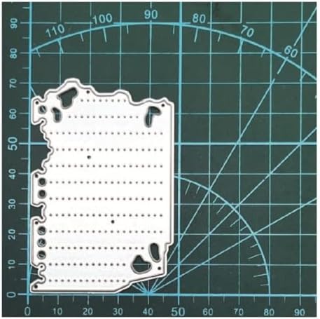 Scrapbooking Die-Cuts, Layer Frame Net Set Metal Cutting Dies for Card Making, Paper Craft Template, Background Embossing Stencils, DIY Album Décor (Vintage Letter Paper-4.8x7.2cm)
