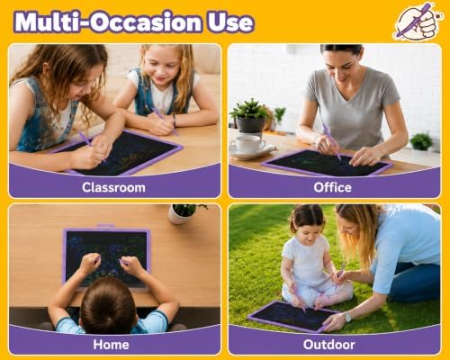 TEKFUN LCD Writing Tablet for Kids, Toys for Boys & Girls Ages 3-10, Drawing Tablet for Kids, Birthday Christmas for Boys & Girls Ages 3-10 (Purple)