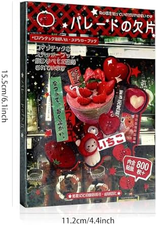 45 Sheets Japanese Manga Sticker Book, 800+ Pcs Heisei Retro Aesthetic Stickers for Journaling, Scrapbooking & DIY Crafts, Pre-Cut Japanese Sticker Book for Adults, Scrapbook & Planner Decoration